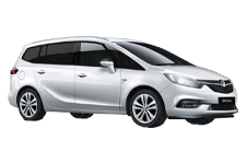 Car Hire Kidderminster - Vauxhall Zafira 5 + 2 - Minibus hire Kidderminster